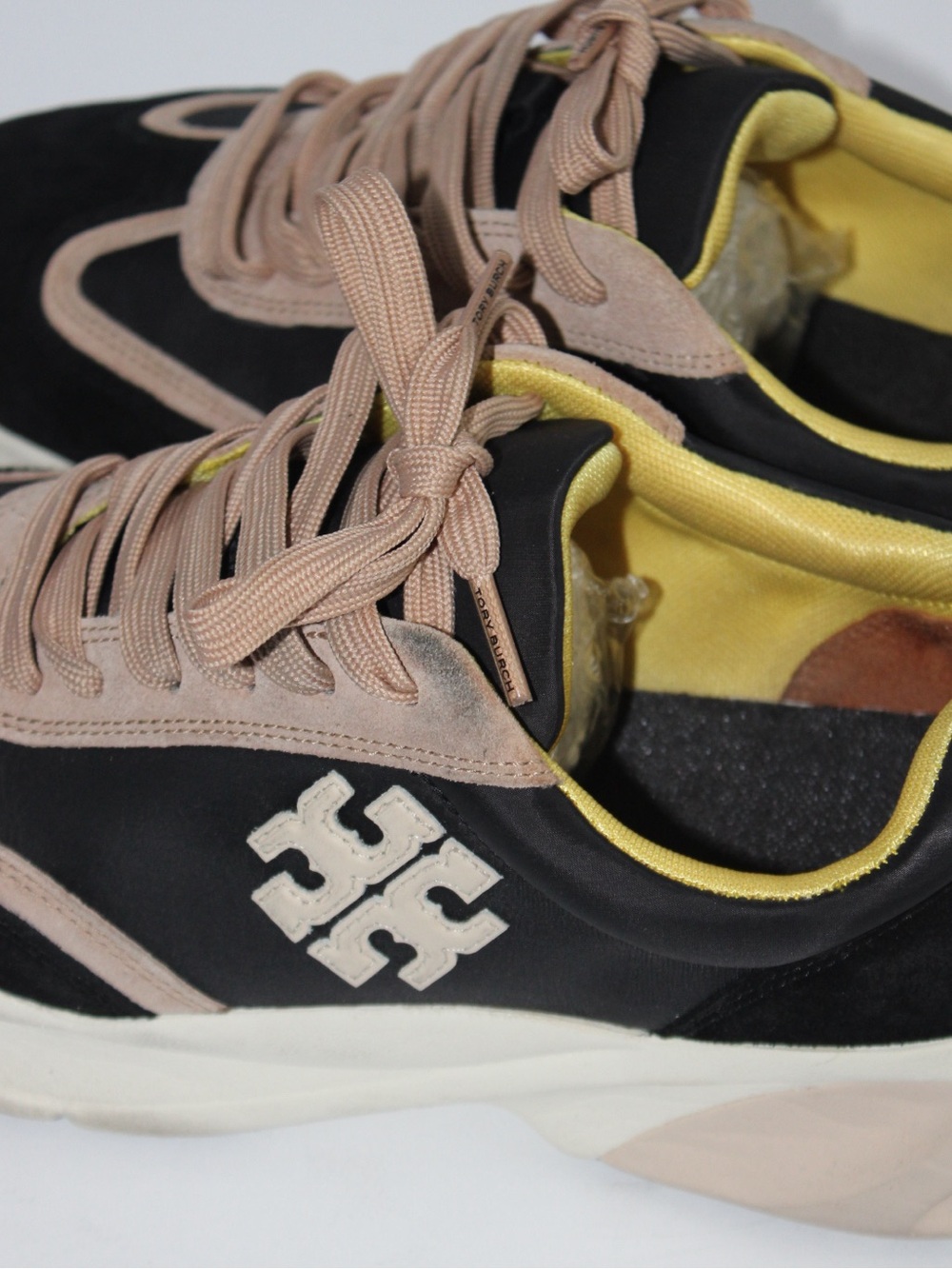 Women’s Black and Beige Fashion Sneakers - Picture 8 of 14